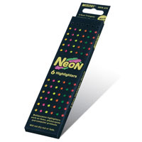 Карандаши   6 неоновых цветов шестигранные, Neon,  Marco