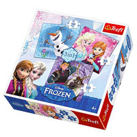 Набор пазлов 3 в 1 Trefl 34810 Frozen, Холодное сердце