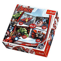 Набор Пазлов 4 в 1 Trefl 34245 Avengers