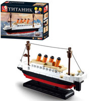 Конструктор SLUBAN M38_B0576 (60шт) Titanic, 165_98мм, 194дет, в кор_ке, 23,5_19_4,5см