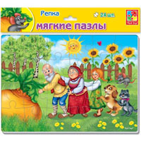 Мягкие пазлы А4 Сказки. Репка 24 элемента VT1102_16