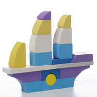 Конструктор деревянный Корабль Cubika LK-1 11551