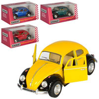 Машинка KINSMART KT 5057 1:32 VOLKSWAGEN CLASSICAL BEETLE 3 вида