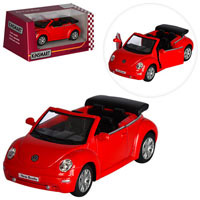 Машинка KINSMART KT 5073 W 1:32 VOLKSWAGEN NEW BEETLE CONVERTIBLE 2003