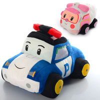 Мягкая игрушка м/с Робокар Поли MP 1281, 2 вида (Поли, Эмбер)