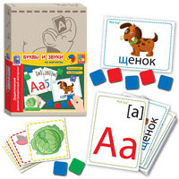 Дидактический материал с магнитами "Буквы и звуки" Vladi toys VT3701-04