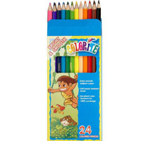 Карандаши  24 цвета шестигранные, Colorite (new),  Marco