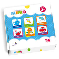 300104 Настольная игра Мемо 19*19*4см.