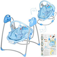 Качели-шезлонг 2 в 1 Baby swing Bambi SW 108 разные цвета