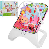 Шезлонг детский музыкальный с вибрацией Forest friends Bambi M 3250 