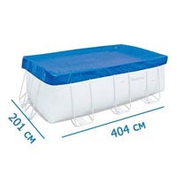 Тент BestWay 58232 для прямоугольного каркасного бассейна 412-201 см