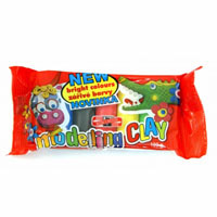 Пластилін, поліет.уп., 100г., 5 кол.