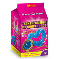 9789_01 Украшение из кристаллов.Брошка и сердечко 12123010Р