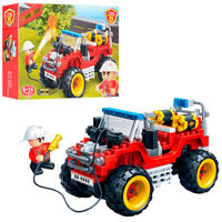 Конструктор BANBAO 7106 Пожарная машина, 148 дет