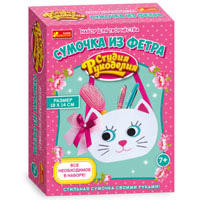 4787 Сумка из фетра.Котик 15185008Р
