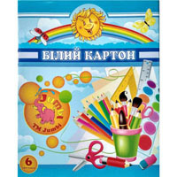 Картон А4 білий , 6 арк."С" (210мм*262мм)