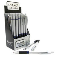 PT_186 Ручка масло автомат. "Piano" " " син