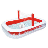 Надувной бассейн Bestway 54125 с волейболом (251-168-97 см)