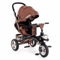 Велосипед трехколесный с ручкой Turbotrike M 3647A разные цвета