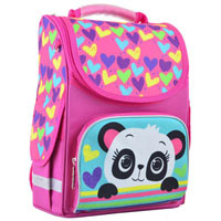 Школьный каркасный рюкзак Smart (1 Вересня) PG-11 "Panda" (34-26-14 см)