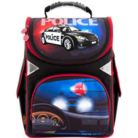 Школьный каркасный рюкзак GoPack GO18-5001S-11 "Police" (34-26-13 см)