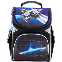 Школьный каркасный рюкзак GoPack GO18-5001S-16 "Space Craft" (34-26-13 см)