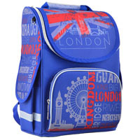 Школьный каркасный рюкзак Smart (1 Вересня) PG-11 "London" (34-26-14 см)