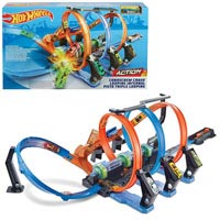 Трек Hot Wheels FTB65 "CorkScrew Crash" «Невероятные виражи»