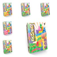 Кинетический песок DankoToys KidSand в коробке с формами 6 цветов (350, 500, 1000 г)