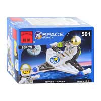 Конструктор BRICK 501 (360шт) космический корабль, 26дет, в кор-ке, 9,5-7-4,5см