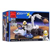 Конструктор BRICK 508 (150шт) луноход, космонавт, 59дет, в кор-ке, 14-9,5-4,5см