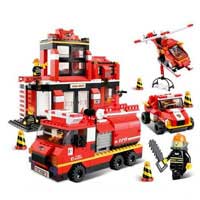 Конструктор SLUBAN 620038/M 38 B 0226 пожарные спасатели, 693 дет, в кор-ке, 46-37-7,5см
