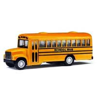 HU Машинка жел KINSFUN KS 5107 W (144шт) инер-я,школьн.автобус,12,5см,откр.дв.,в кор-ке,14-11,5-5см