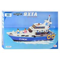 JT Конструктор 3055 (12шт) яхта, 420 дет, фигурки, 4шт, в кор-ке, 53-35,5-7см
