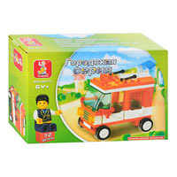 Конструктор SLUBAN 619961/M 38 B 0179 (160шт) Городская серия, 72 дет, машинка, в кор_ке, 14_9_4см