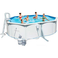 Bestway Бассейн каркасный 56286 (1шт) овальный 488-366-122см с фильтр-насосом грубой очистки 220V (3 785