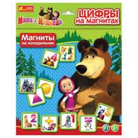 Цифры на магнитах Маша и медведь Ranok creative 4201а 