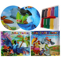 Пластилін Люкс зі стеком 10 кол.  №1123, Little Artist