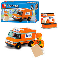 Конструктор SLUBAN M38 B500 620112 Городская серия, мусоровоз, 114 дет