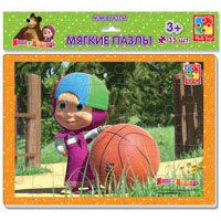 Мягкие пазлы А4 Маша и Медведь 24, 35 эл Vladi Toys VT1102-05/06/07/08