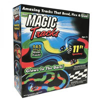 Конструктор MAGIC TRACKS №2 165 деталей,гнущийся трек, гоночная трасса,свет.в темноте