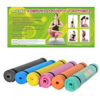Коврик для занятия фитнесом, йогой Profi fitness MS 0205