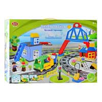 Конструктор Joy Toy 2145 (10шт) Умная стройка, грузовой терминал, фигурки 4шт, в кор-ке, 68-50-13см