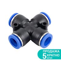 Соединение цанговое (Х_образное) (6*6*6*6мм (7026591), 8*8*8*8мм (7026601), 10*10*10*10мм (7026611), 12*12*12*12мм (7026621)) Sigma