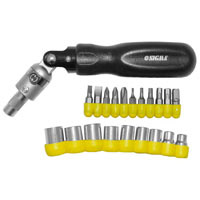 Отвертка Sigma реверсивно-рычажная 20шт CrV