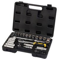 Набор насадок торцевых и бит Sigma 3/8 39шт CrV mid