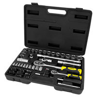 Набор насадок торцевых и бит Sigma 1/4 1/2 72шт CrV mid