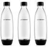 Набор из 3 бутылок по 1 литру для воды Sodastream Black