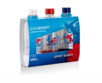 Набор из 3 бутылок по 1 литру для воды Sodastream Sport Games