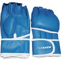 Перчатки для рукопашного боя синие, разм.S т00304